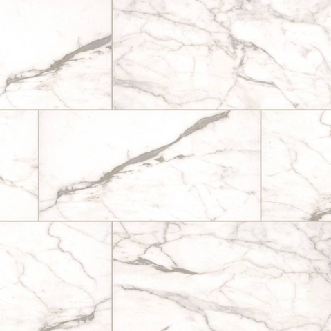 Essentials White Vena 12 x 24 MATTE
